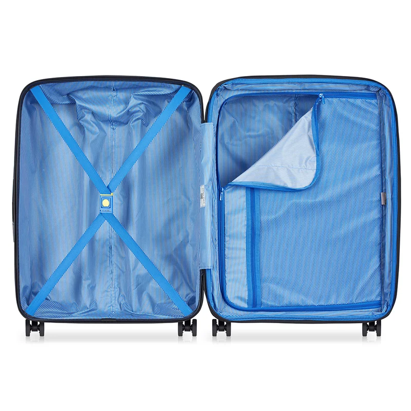 DELSEY Paris  maxence 70 cm 4 double wheeled expandable check-in trolley case - purple  | Best Price UAE